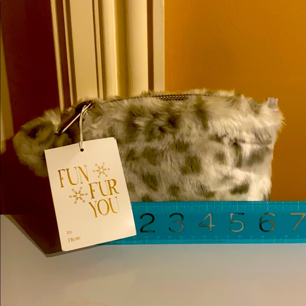 Faux fur 4x 6 pouch by Pottery Barn
